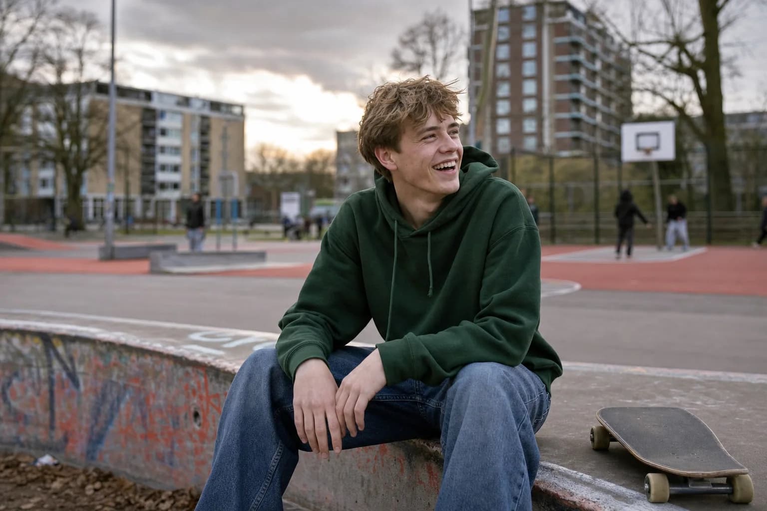Jongere in zijn eigen leefomgeving